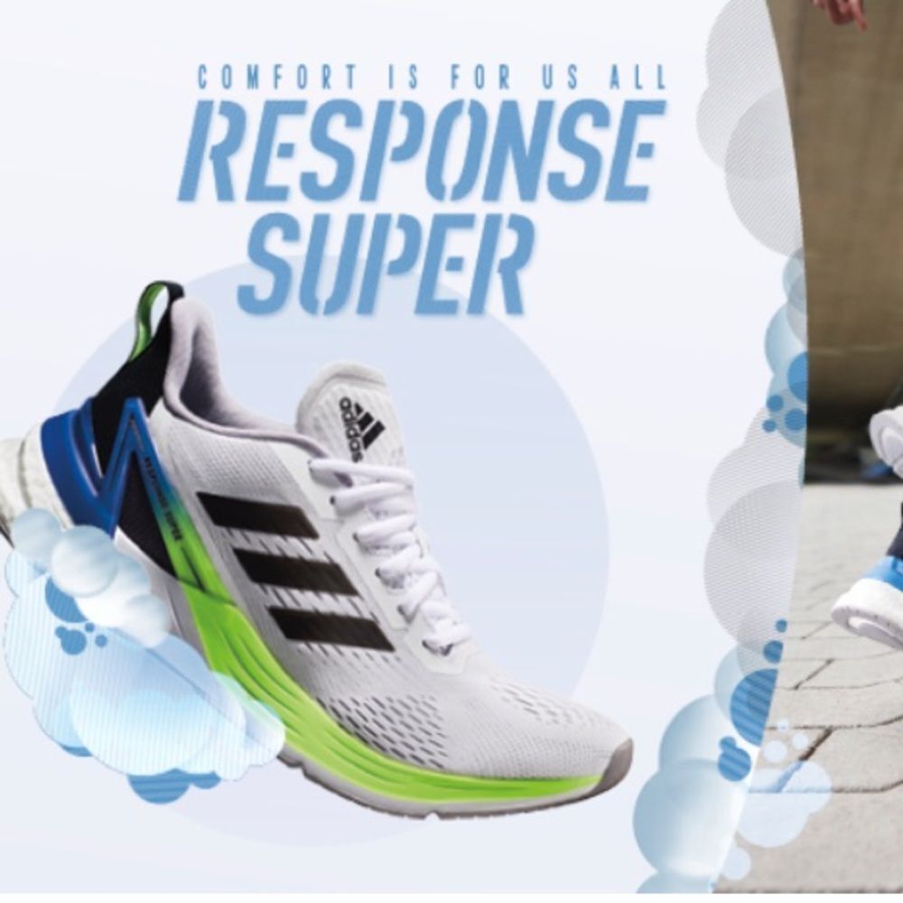 Adidas Response Super Running Sneakers Size 7.5 QR Code for Discount